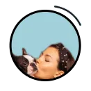 Woman with a dog