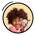 Woman with a dog